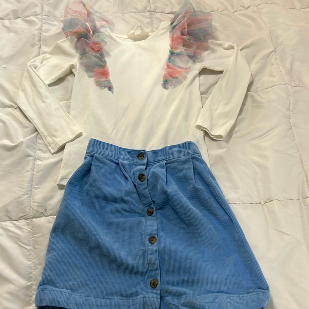 Matching skirt set little girls